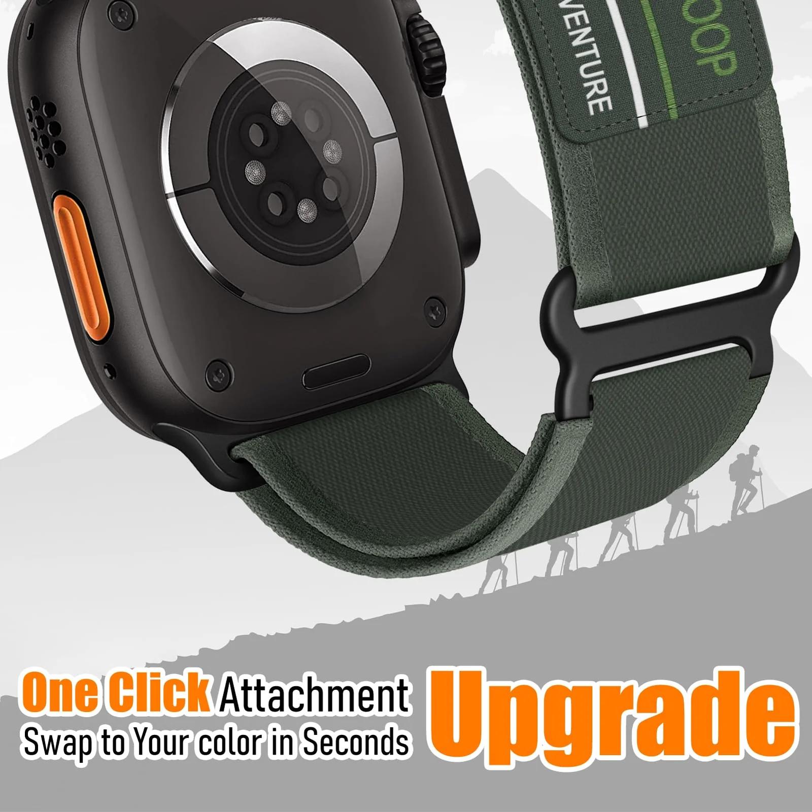 DMVEIMAL vastupidav Nailon Trail Loop rihm Apple Watchile – pakend ja tarvikud