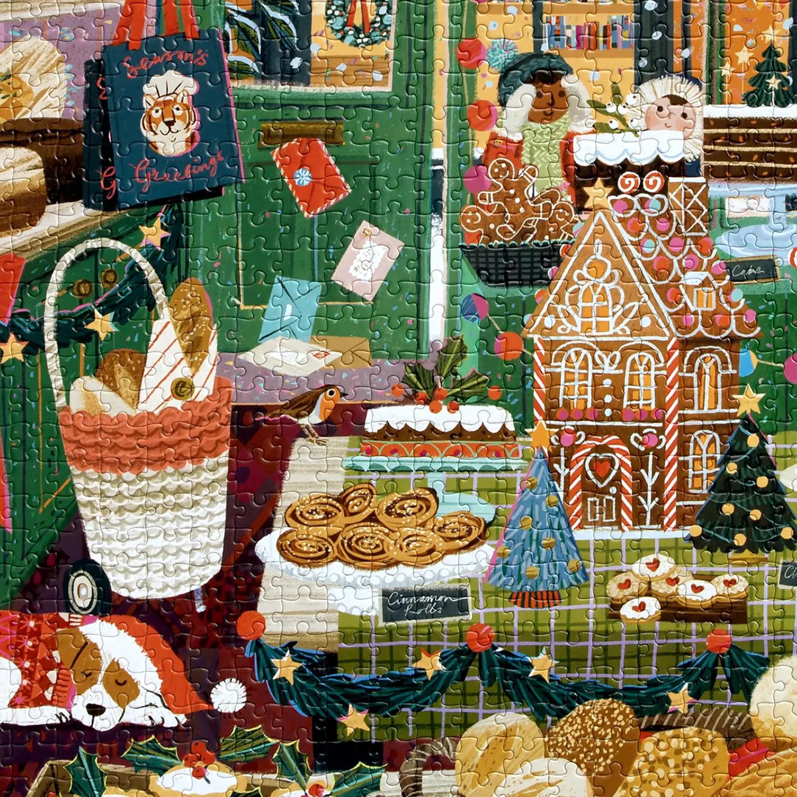 piece & love kinkepusle 1000 osa — jõulune küpsetusteema – pilt 6