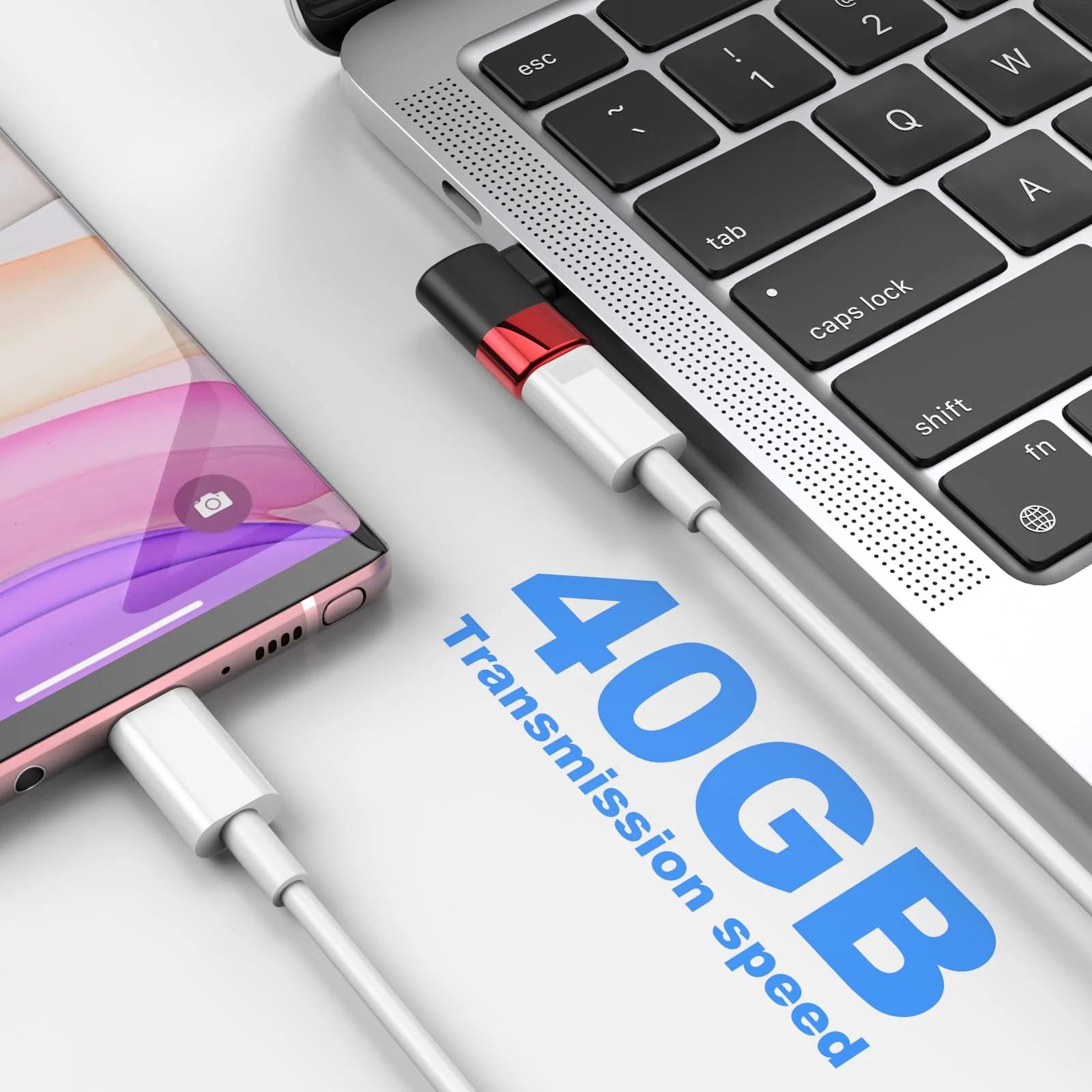 MOGOOD õhuke USB‑C 90° adapter – kaitse ja korraldus – lisavaade