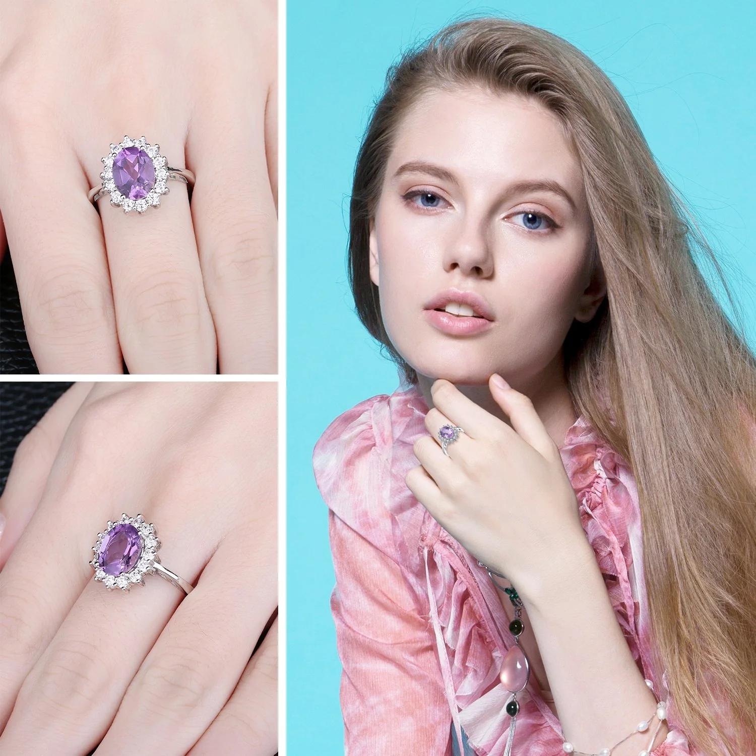 JewelryPalace kuninglik ametüst sõrmus – elegantne kingiidee – kasutusnäide