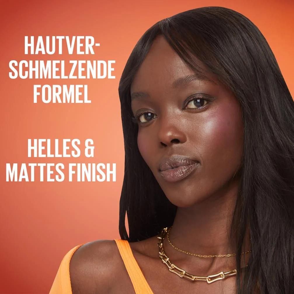 MAYBELLINE matt-rouge näole — kergelt segunev Sunkisser – pakend ja tarvikud