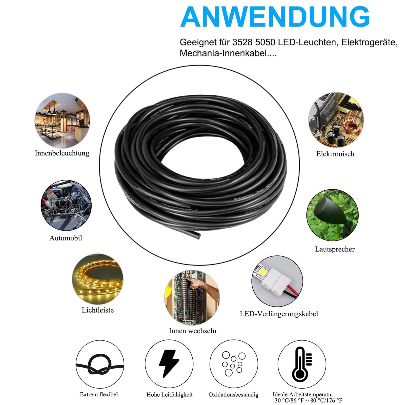 ENERJOUR vastupidav PVC-juhe 14 AWG 2×2,0mm² – pilt 6