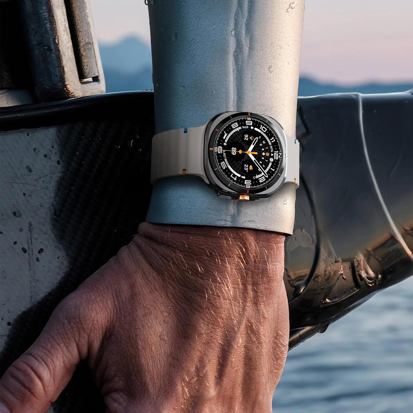 MYAPULUA pehme silikoonrihm Galaxy Watch Ultra 47mm — mugav – pilt 7