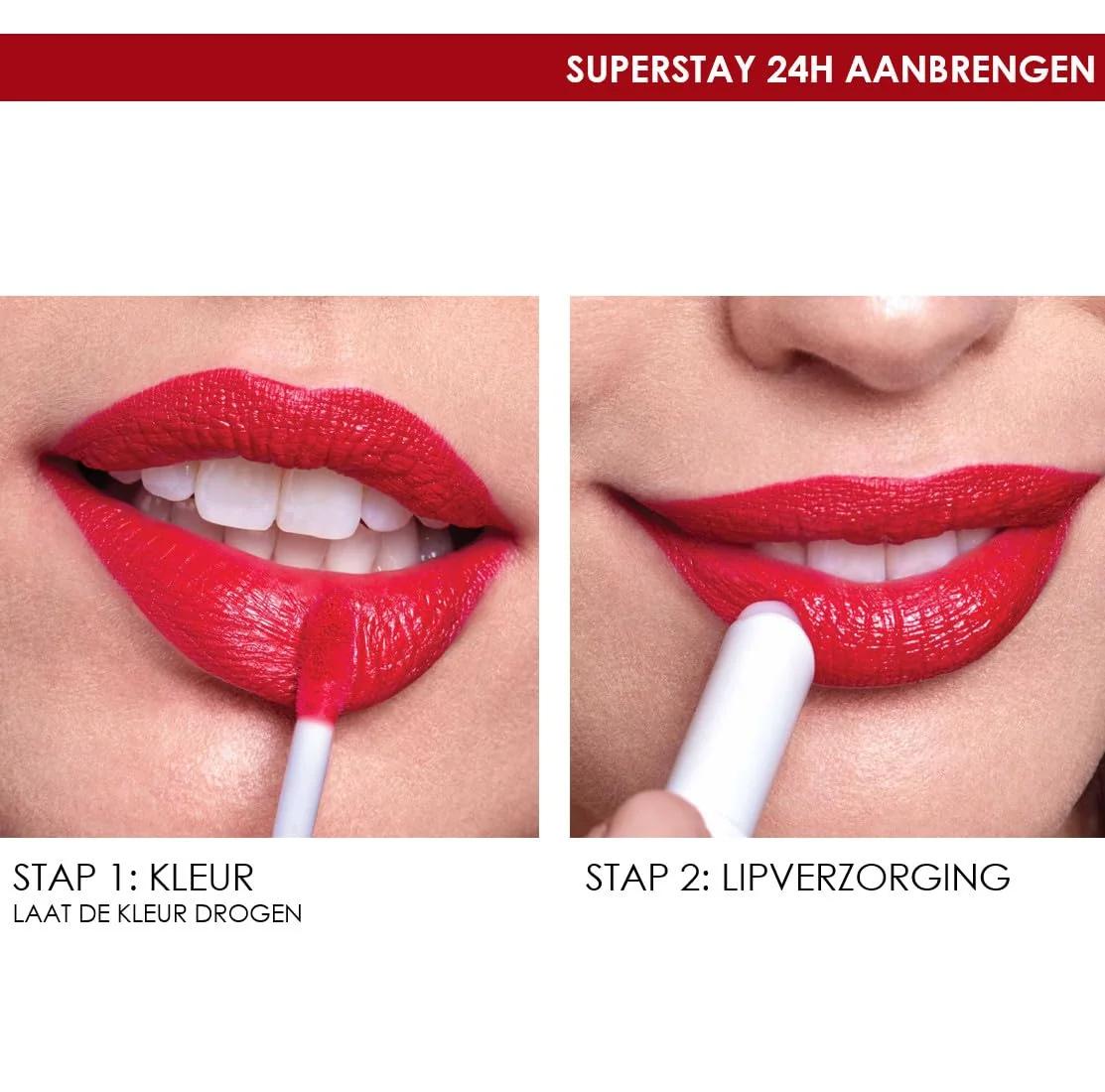 MAYBELLINE vedel huulevärv — püsiv hooldus ja värvitoon – pilt 8