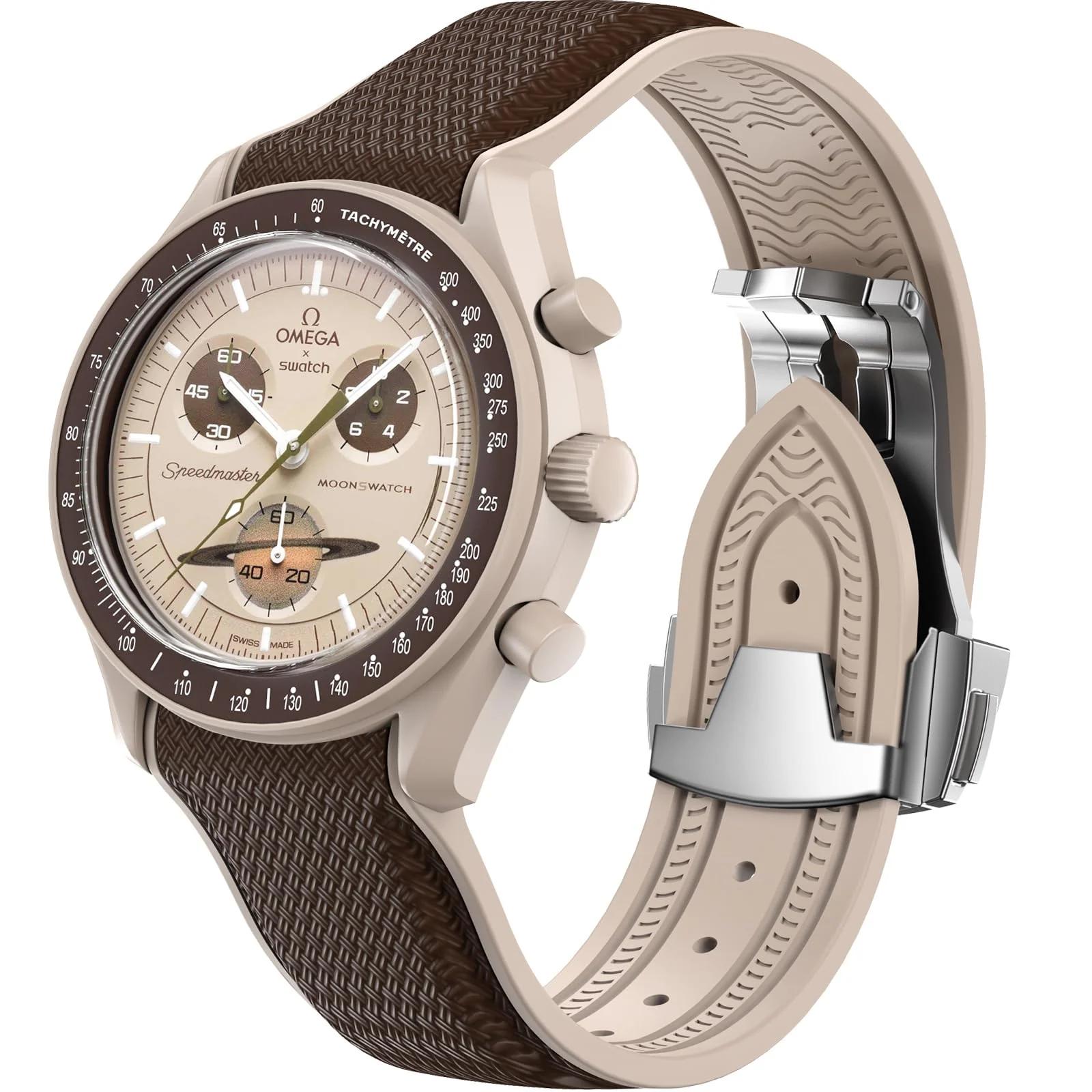REBANDACE silikoonist kellarihm Speedmaster 20 mm B298