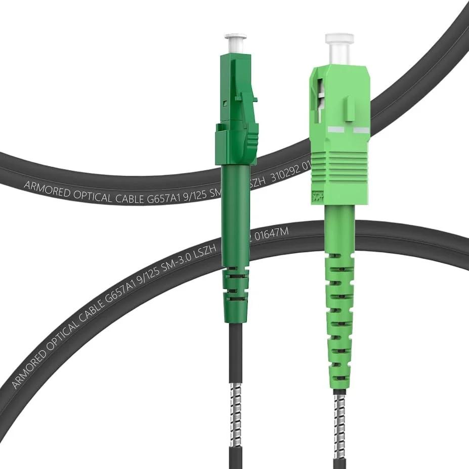 FLYPROFiber tugev 3m kaitstud optiline kaabel SC/APC–LC/APC