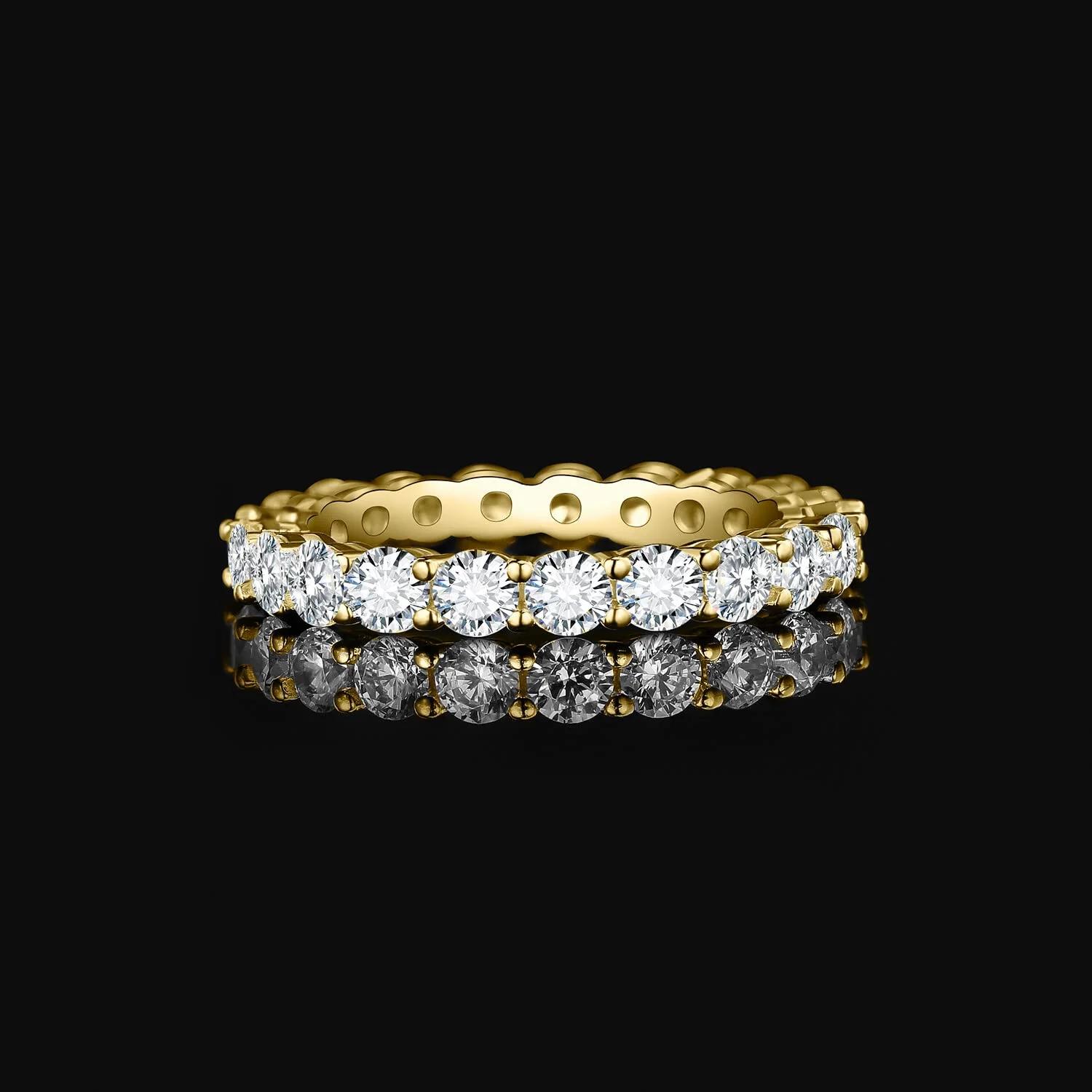 JewelryPalace 925 hõbesõrmuste komplekt – elegantne moissanite – pakend ja tarvikud