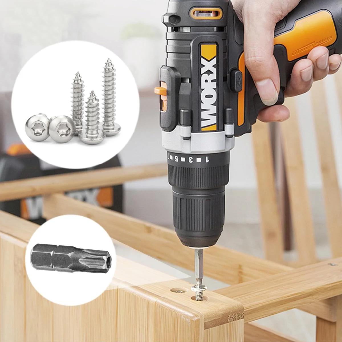 Drenky roostevabad Torx-puidukruvid 50 tk M3x12 — vastupidav – pilt 6