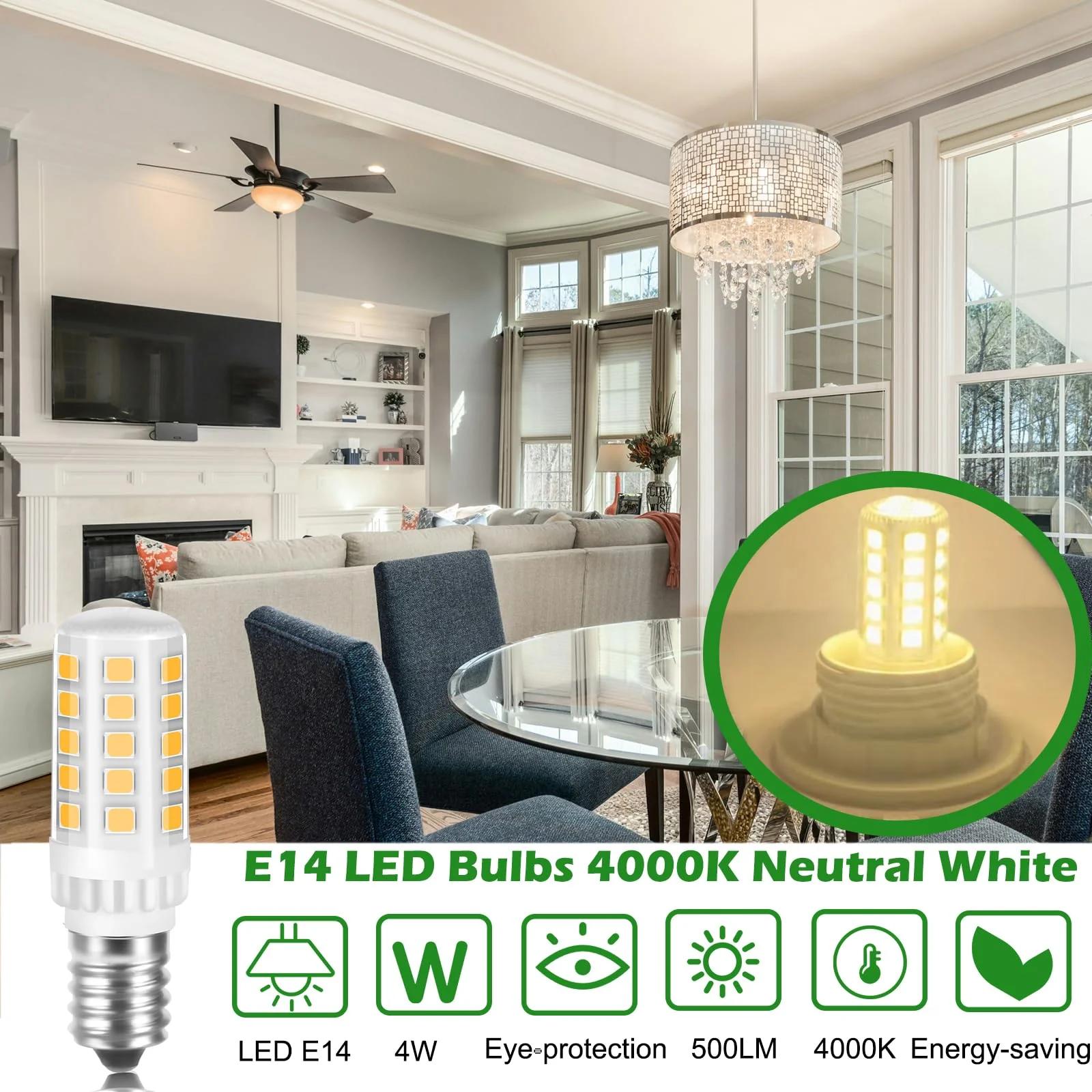 Karyoosi kvaliteetne E14 LED-lamp 4W — energiasäästlik valgustus – detailne vaade