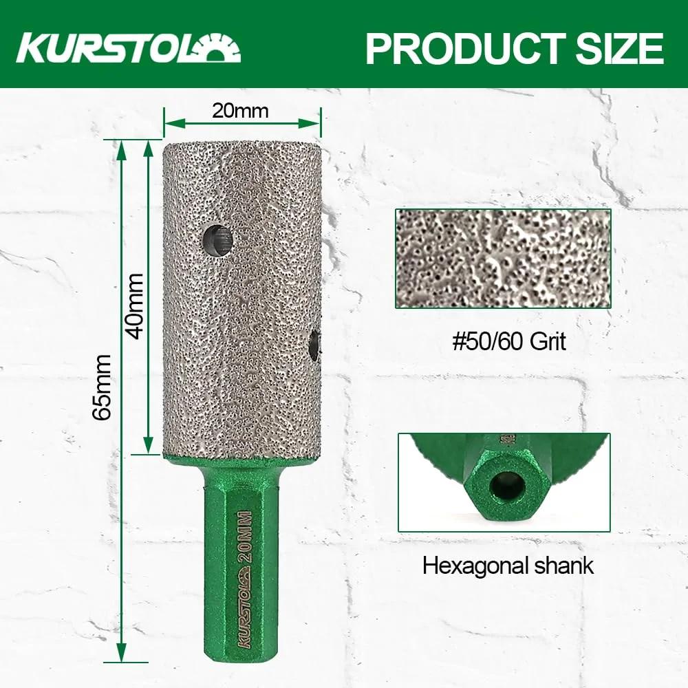 KURSTOL teemantfrees 20 mm – vastupidav keraamika lõikamiseks – detailne vaade