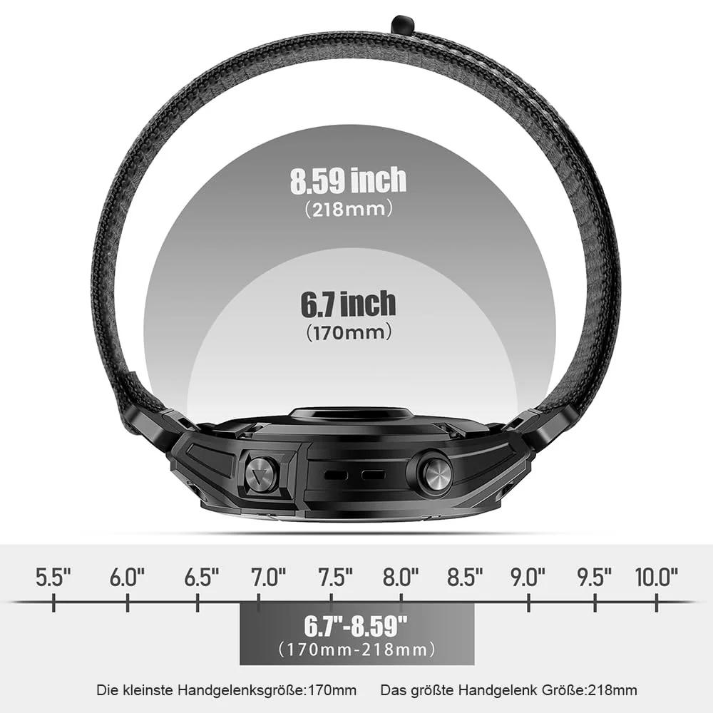 ANBEST kerge nailonrihm Garmin Fenix/ForreRunner 22mm – pilt 6