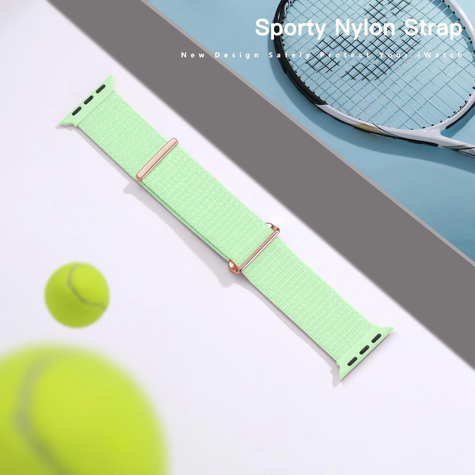 Mastten pehme nailonrihm Apple Watchile – hingav ja reguleeritav – lisavaade