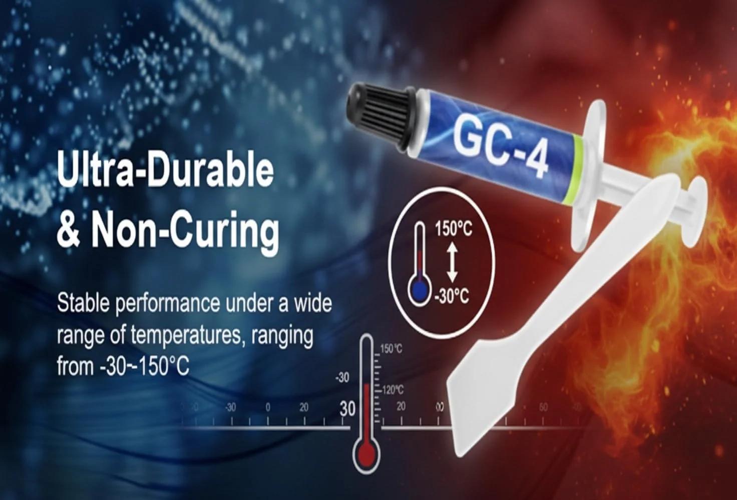 Gelid Solutions termopasta GC-4 – kõrge soojusiirde efektiivsus – kasutusnäide