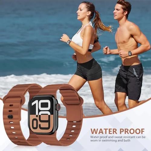 Wowstrap pehme sportlint Apple Watchile – hingav silikoon – detailne vaade