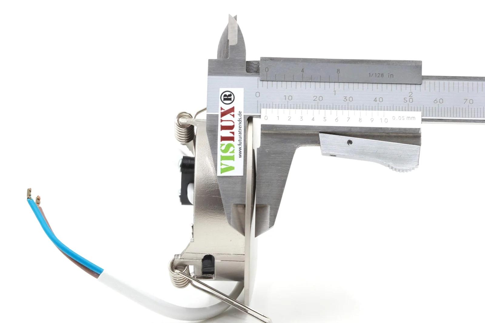 vislux stiilne matt-kroom sisseehitatav LED-valgusti 7er komplekt – pilt 8