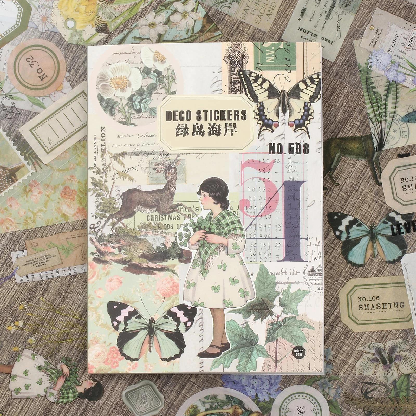 QUIIEOSKIA veekindlad PET-stikrid scrapbookingule — roheline saar – pilt 7