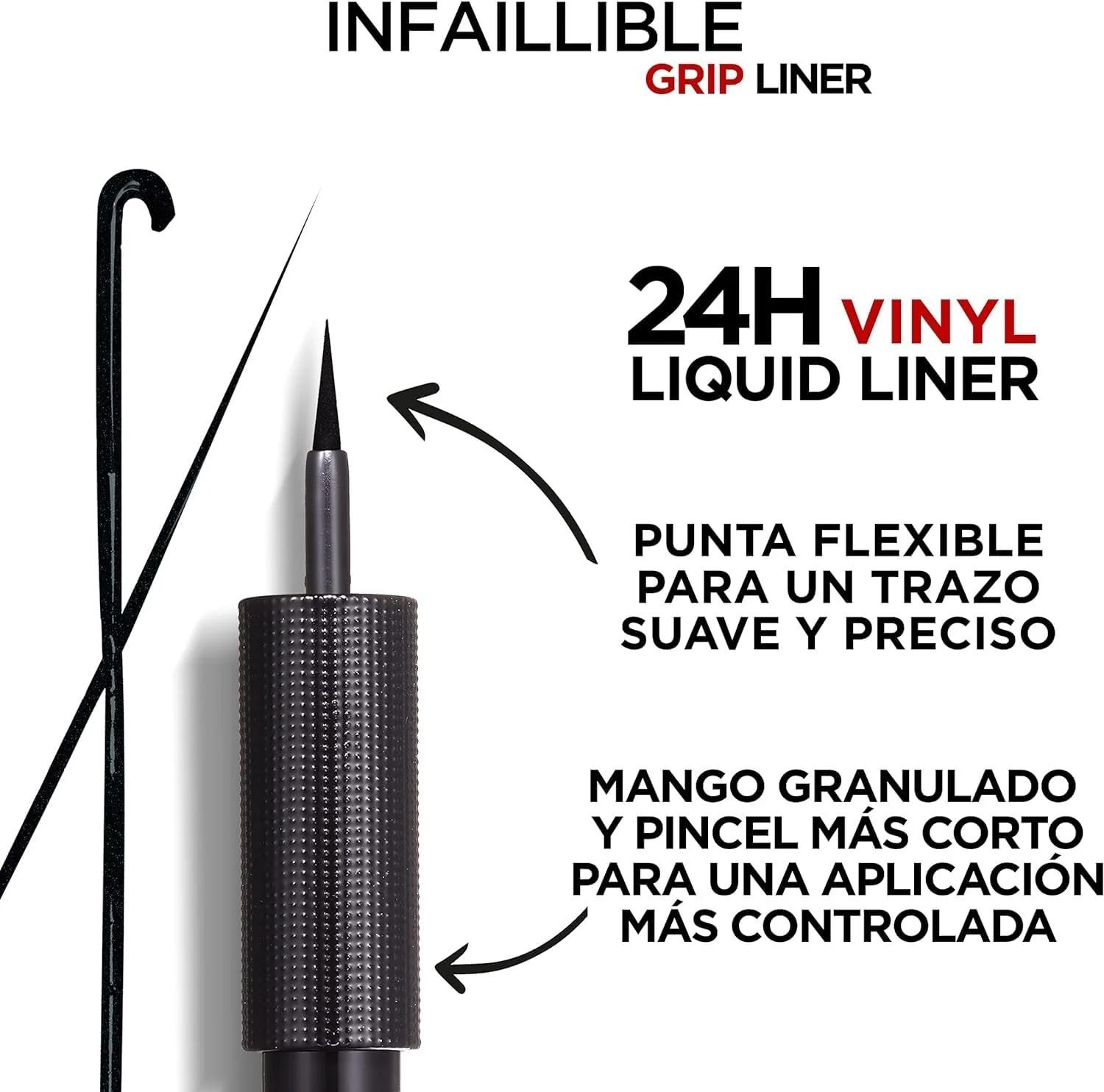 L’Oreal Paris veekindel vedel eyeliner — täpne ja püsiv – pakend ja tarvikud