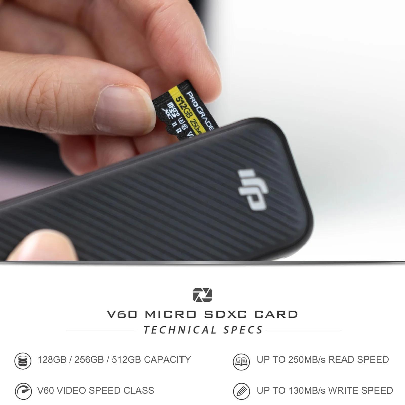 ProGrade Digital kiire microSDXC V60 (512 GB) matkamiseks ja – lisavaade