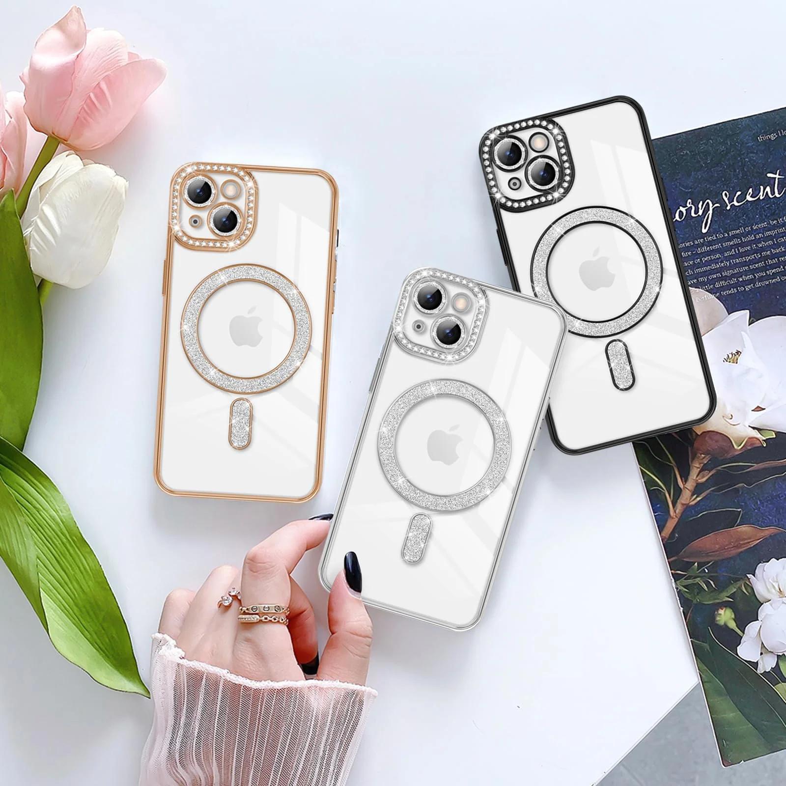 Newseego läikiv kaitsekate iPhone 13 jaoks — blingi TPU – pilt 8