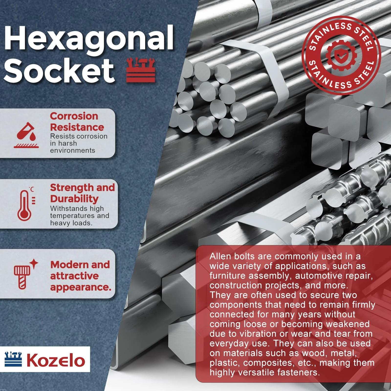 Kozelo roostevabast terasest M4 x 65 mm kinnitussari – kasutusnäide