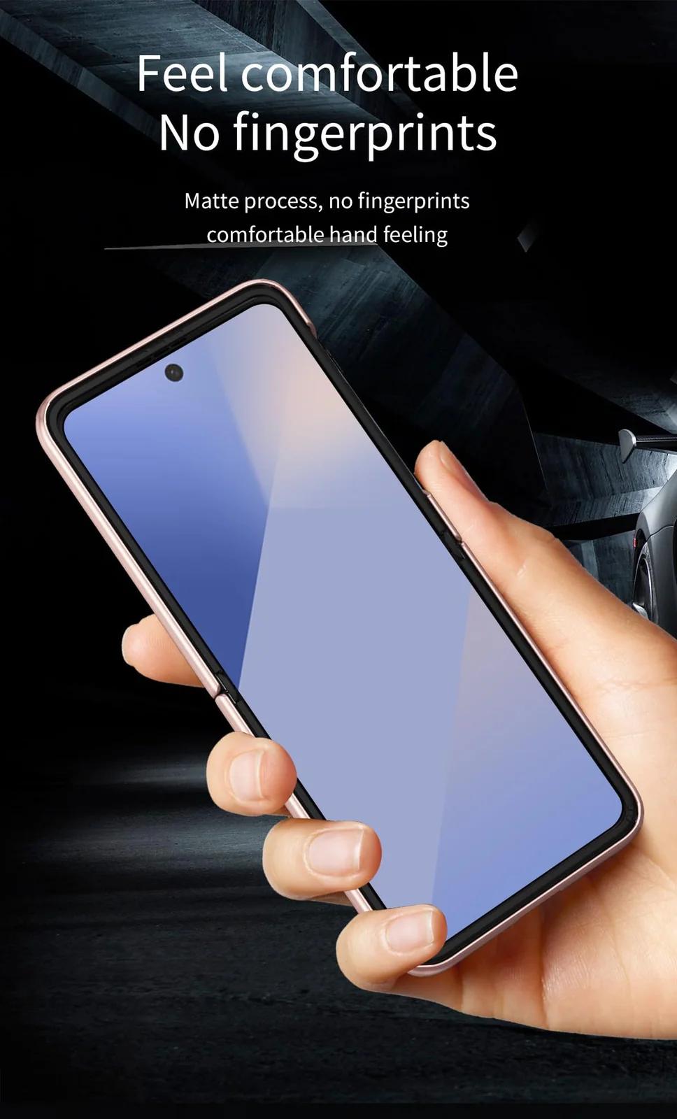 BoerHang kaitsev PC-ümbris Samsung Galaxy Z Flip 7 jaoks – pakend ja tarvikud