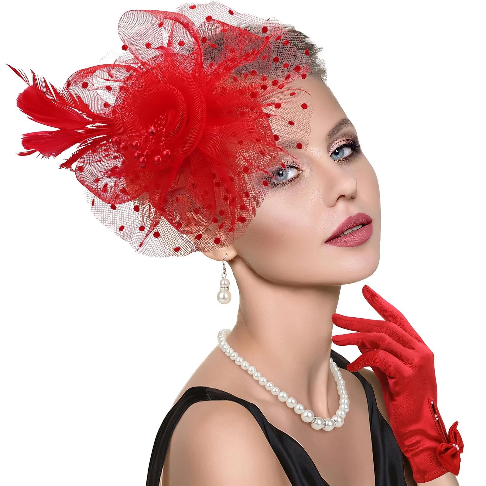 DRESHOW vintage fascinator komplekt – elegantne peakaunistus – detailne vaade