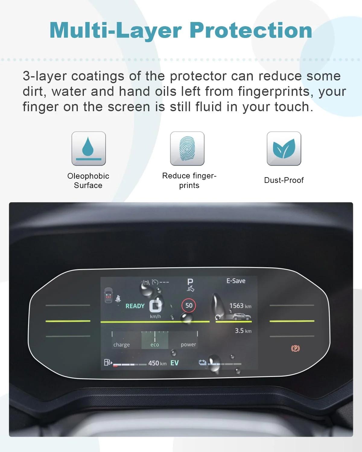 CDEFG kaitsev nano-foolium Dacia Duster 3 7″ ekraanile – lisavaade