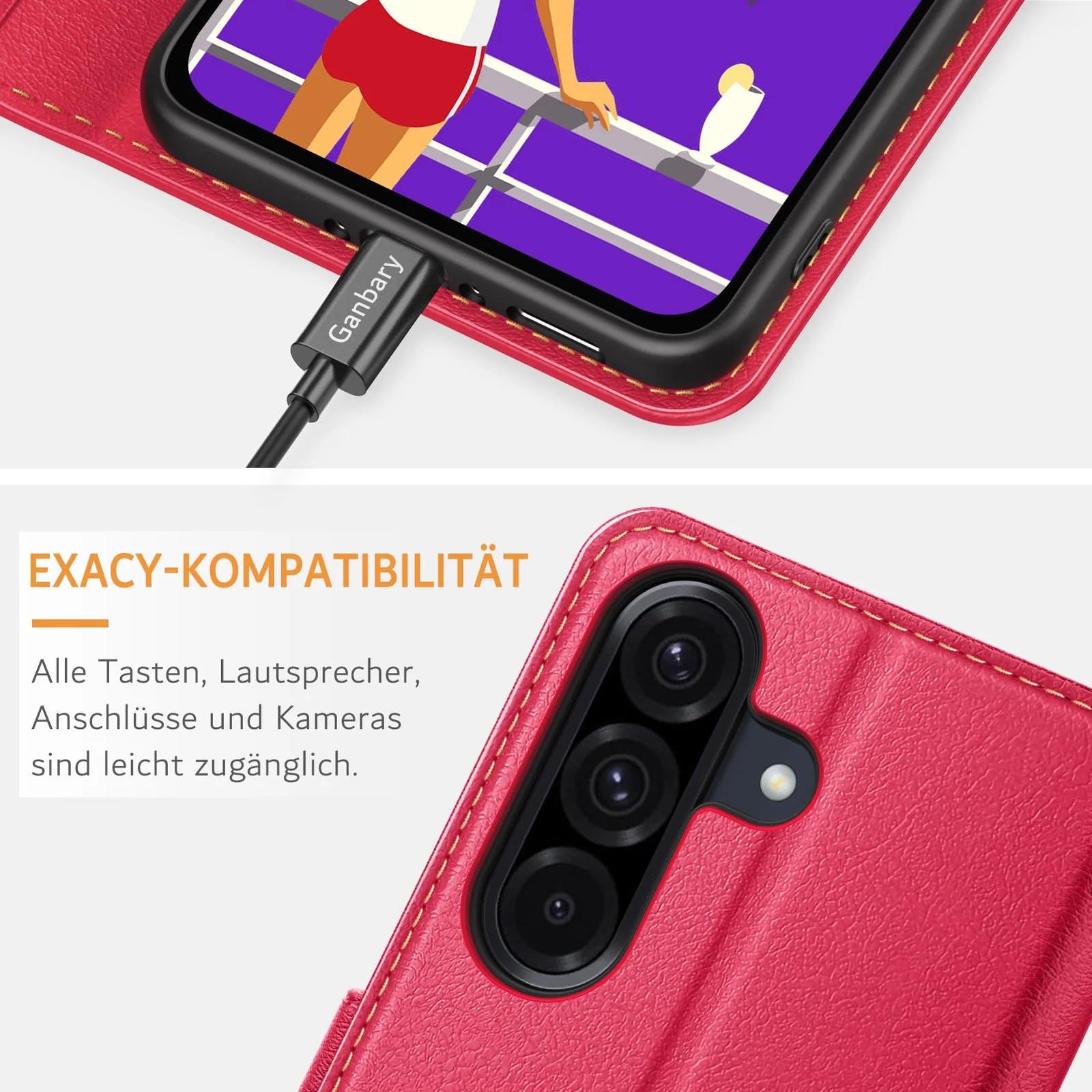 Ganbary nahkne klapikaas Samsung Galaxy A36 5G – stiilne kaitse – pilt 8