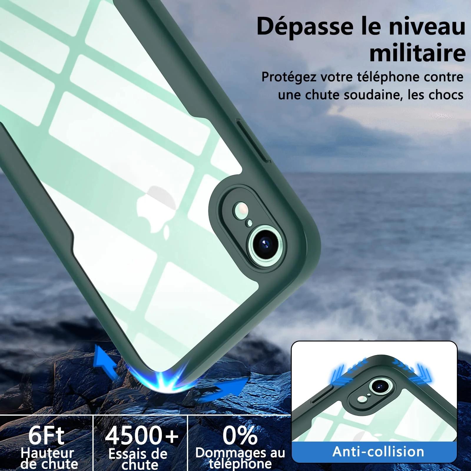 OWKEY kaitsev TPU ümbris iPhone XR jaoks — 360° kaitse ja – pilt 8