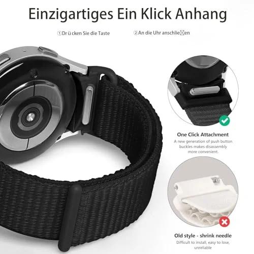 Wowstrap pehme nailonrihm Samsung Galaxy Watchidele – detailne vaade
