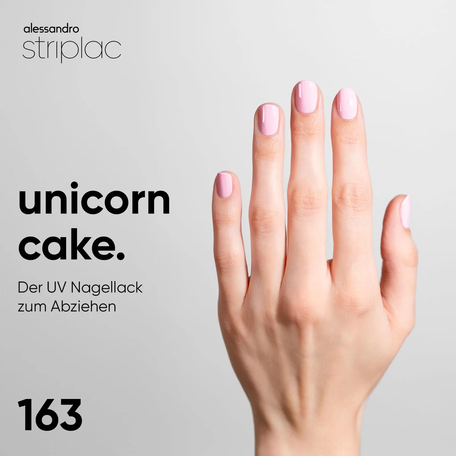 alessandro pastell-roosa UV-lakk Unicorn Cake – kauakestev kaitse – detailne vaade