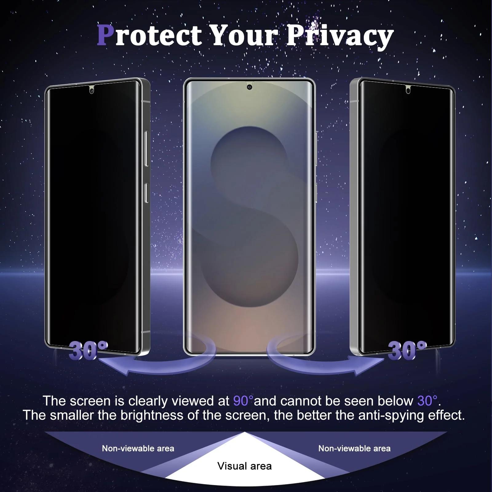 HeeYeal privaatsuskaitse Samsung Galaxy S25 Ultra jaoks – pakend ja tarvikud