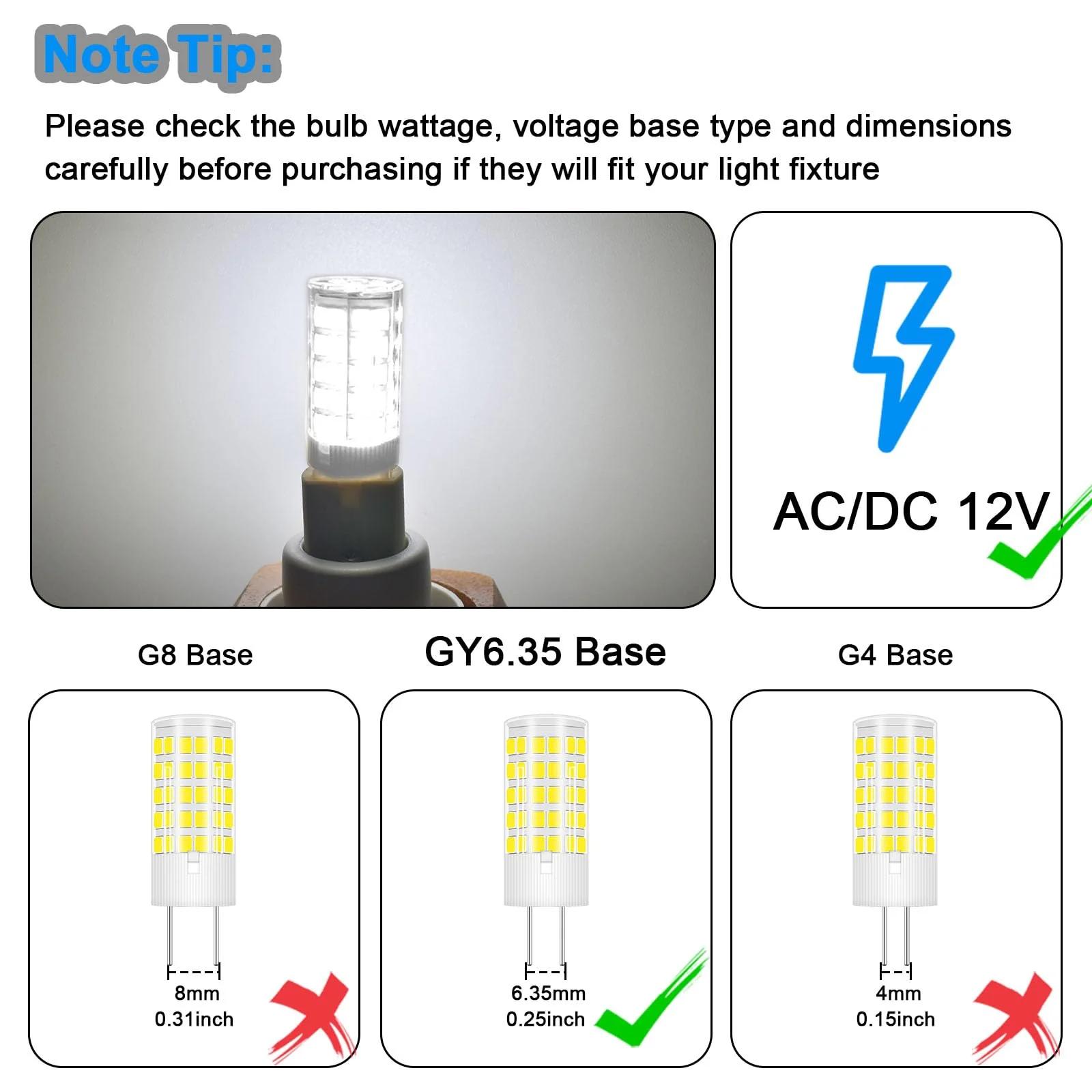 ZHENMING energiasäästlik LED 4W GY6.35 pirn 12V — soe valgustus – pakend ja tarvikud