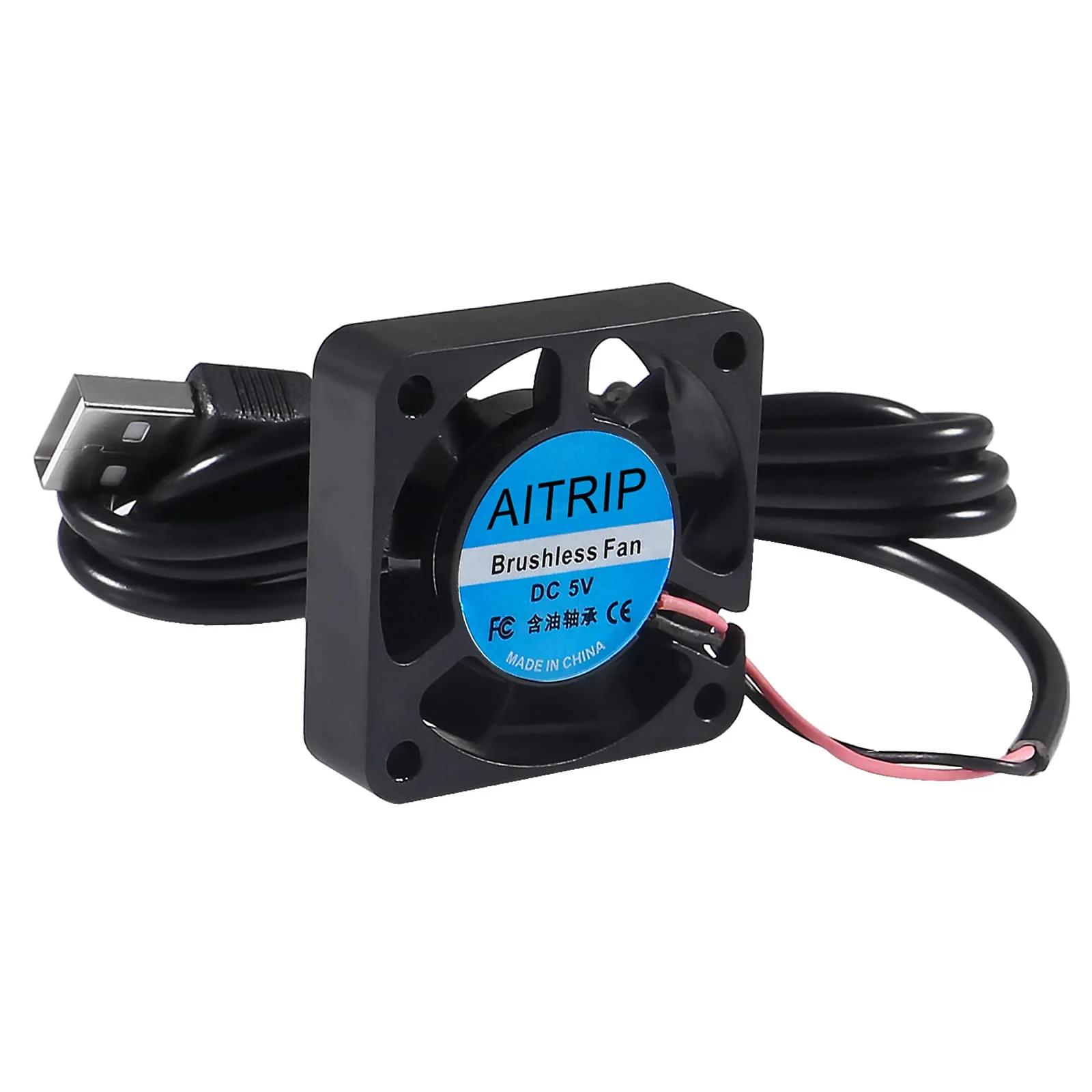 AITRIP kompaktne 40mm USB ventilaator – vaikne jahutus PC-le – kasutusnäide