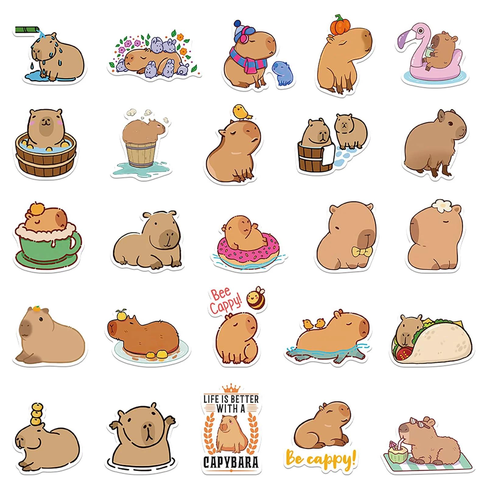 Deen Kawaii PVC-stickerid 50 tk — veekindel ja dekoratiivne – kasutusnäide