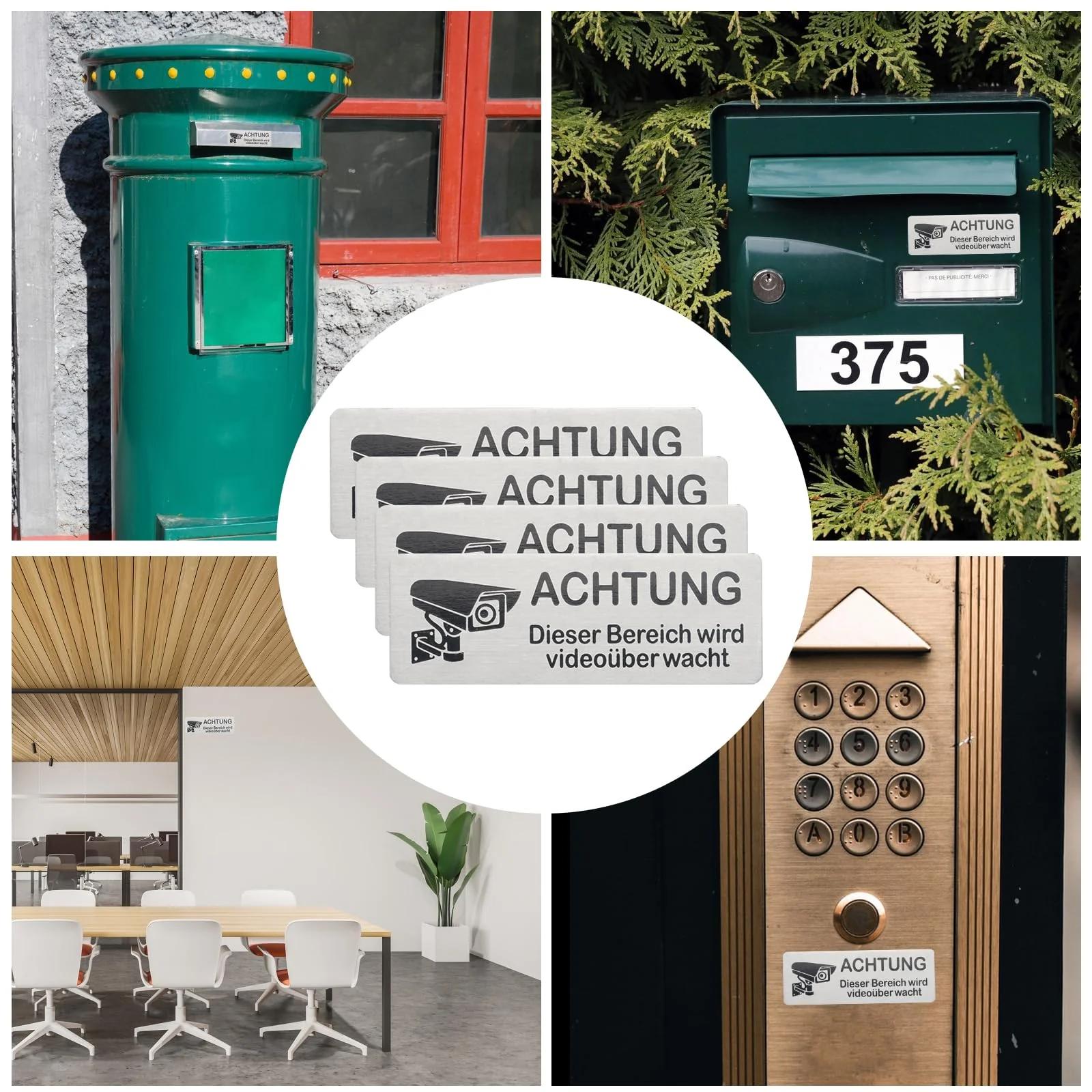 XxinXrong alumiiniumist valvekleeps – vastupidav hoiatus 85×30 – pilt 6