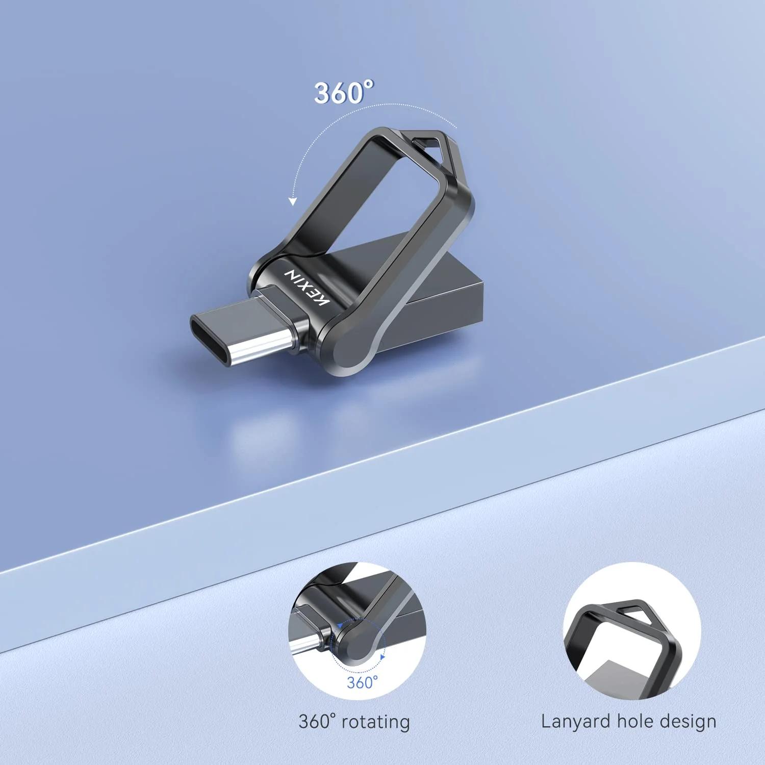 KEXIN vastupidav USB-C mälupulk 64GB – OTG ja kiire – kasutusnäide