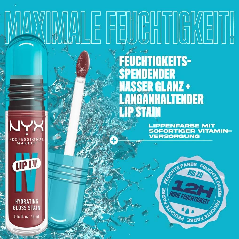 NYX PROFESSIONAL MAKEUP niisutav huuleläige — Hydra-Honey toon – pakend ja tarvikud