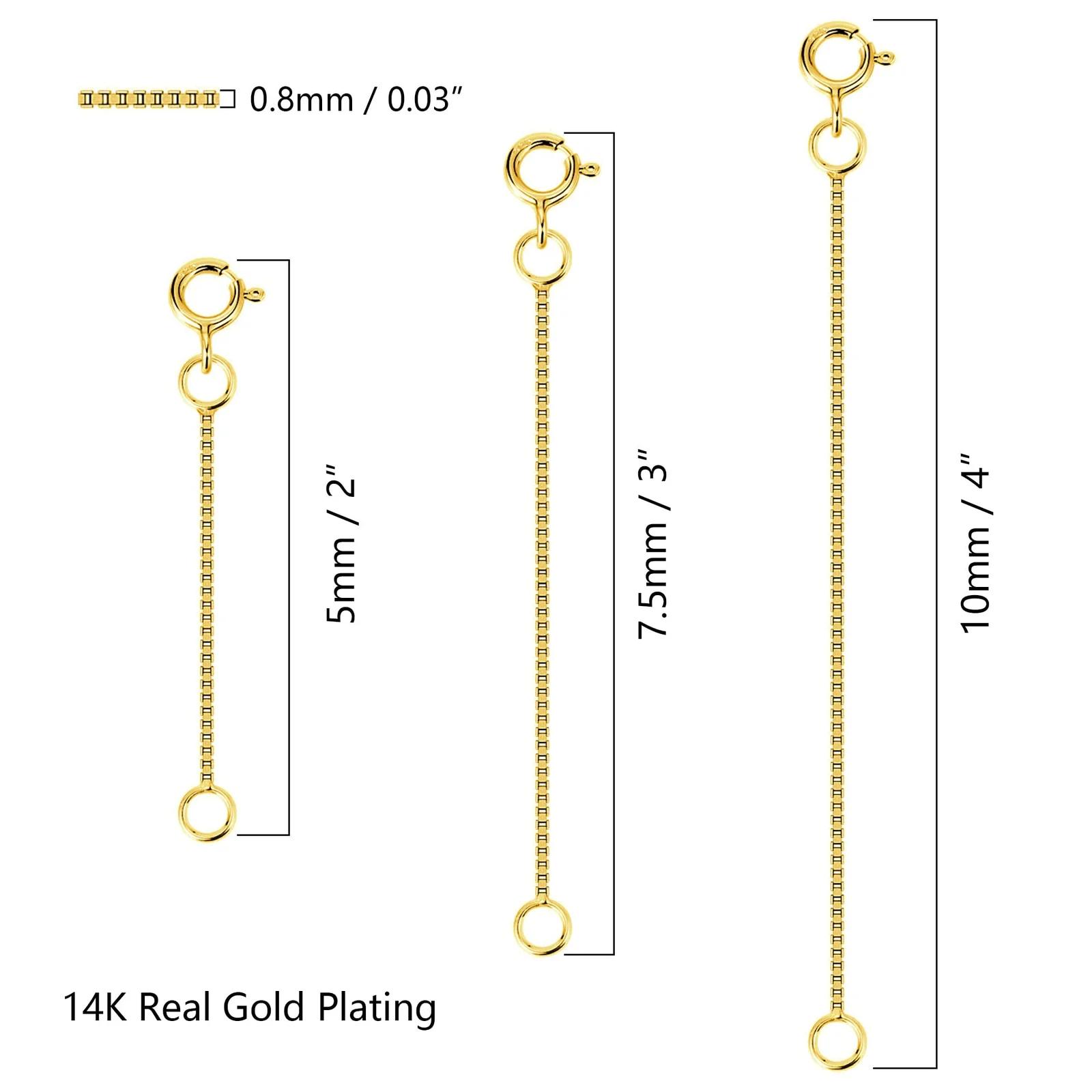 ALEXCRAFT S925 kullatud kastketi pikendused – elegantne lisa – pilt 7