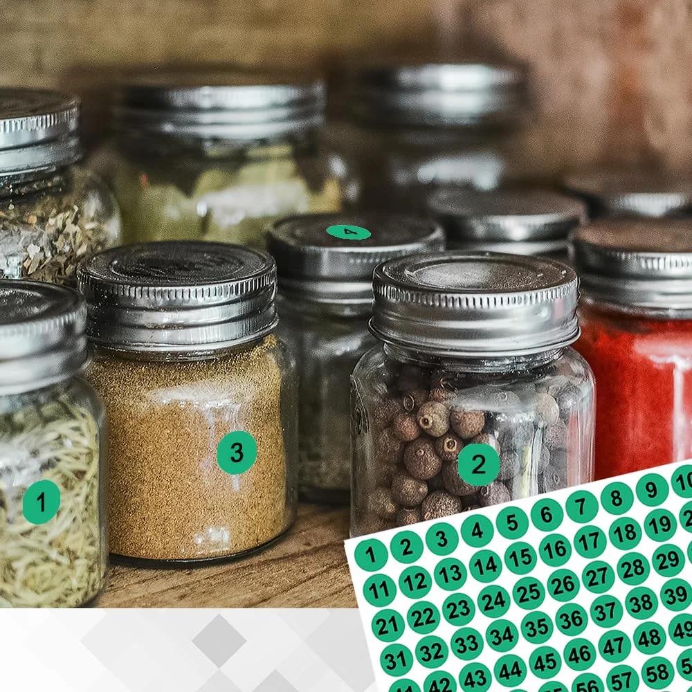 LICQIC numbrikleebised 1000 tk — organiseerimiseks ja – pakend ja tarvikud