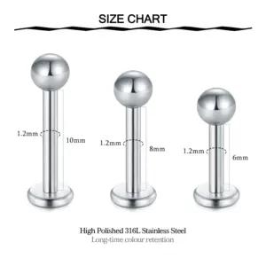 Funseedrr YY408-LB-1 piercingud – detailne lähivaade – emade ja õdede kingitus