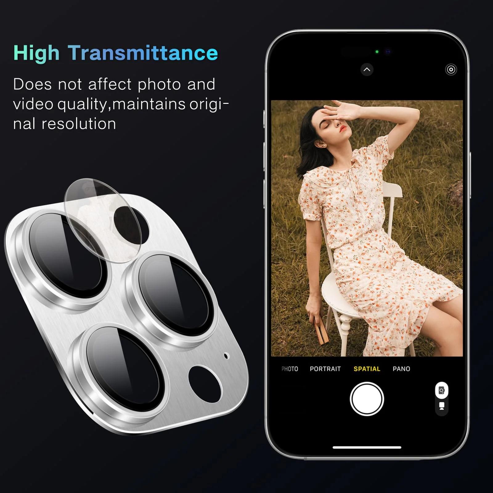 NicMool alumiinium-klaas kaamerakaitse iPhone 16 Pro jaoks – pilt 6
