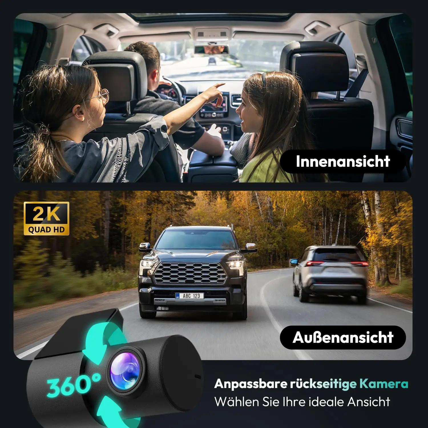 BOTSLAB 4K dashcam ees-tagant — öö-, GPS- ja parkivaht – kasutusnäide