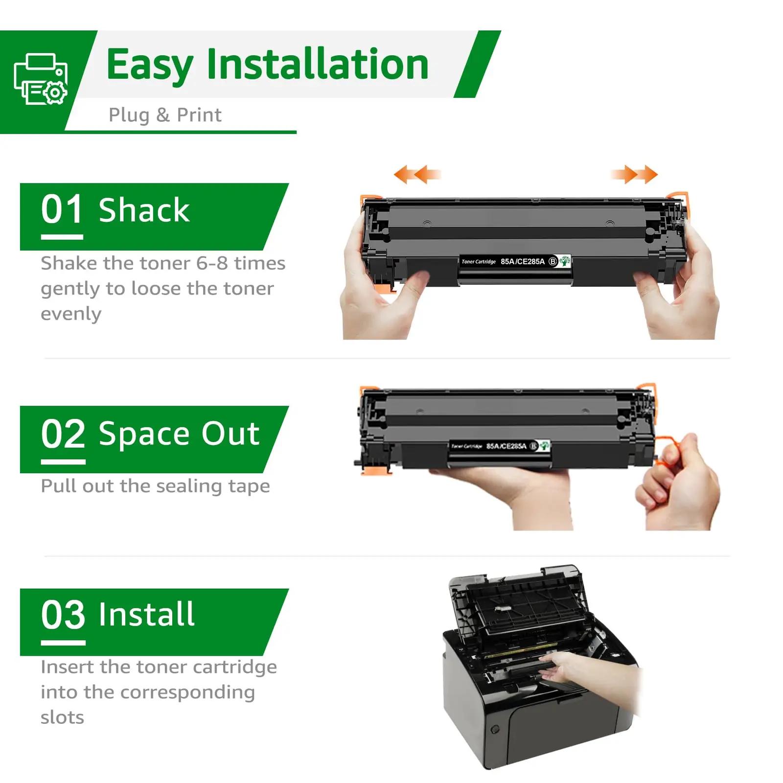 GREENSKY vastupidav must toner kodu- ja kontoriprinterile – pilt 6