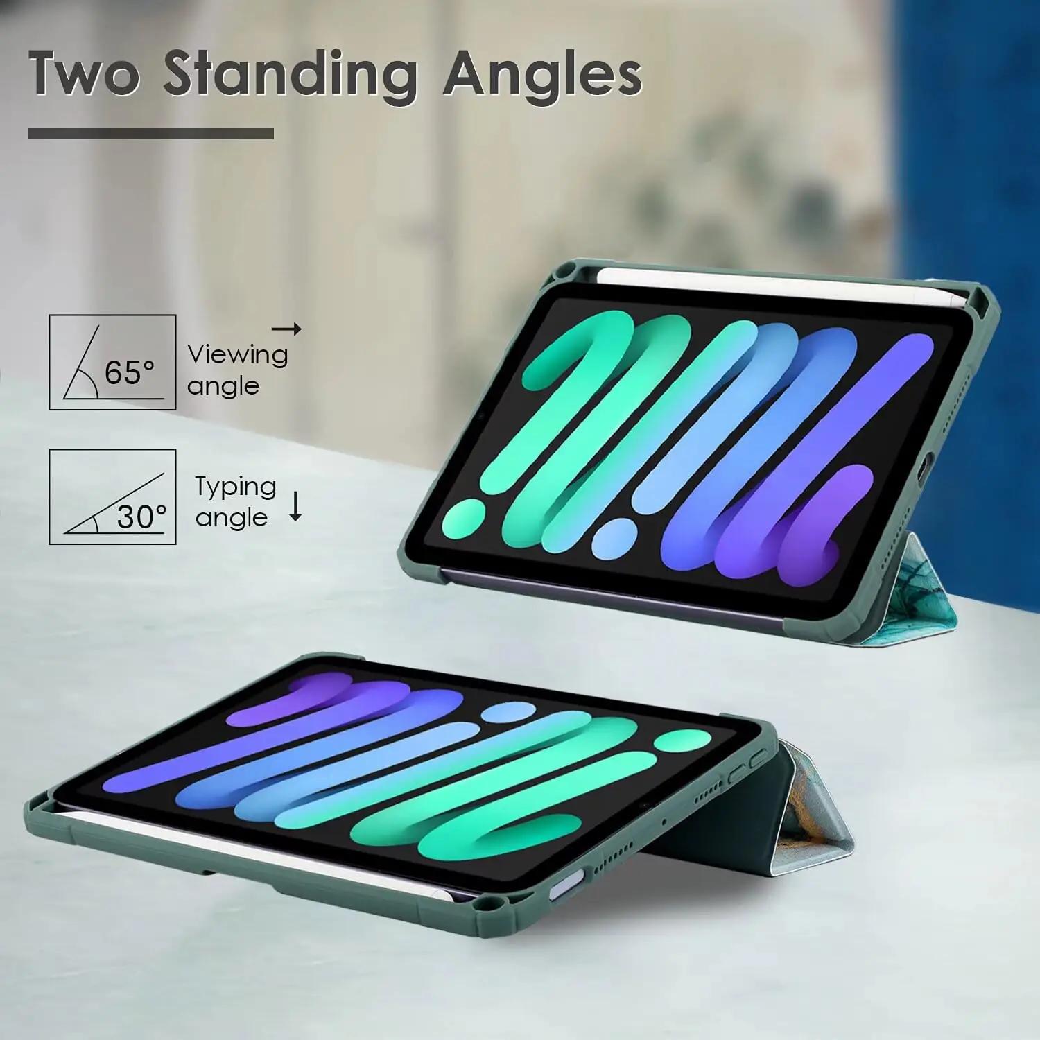 Fancity mint kunstnahast iPad mini 6 kaitsekott — trifold – pilt 7