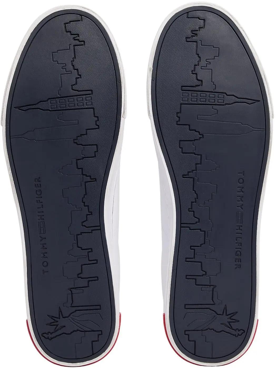 Tommy Hilfiger nahast vabaajakingad — stiilne igapäevane valge – pilt 7