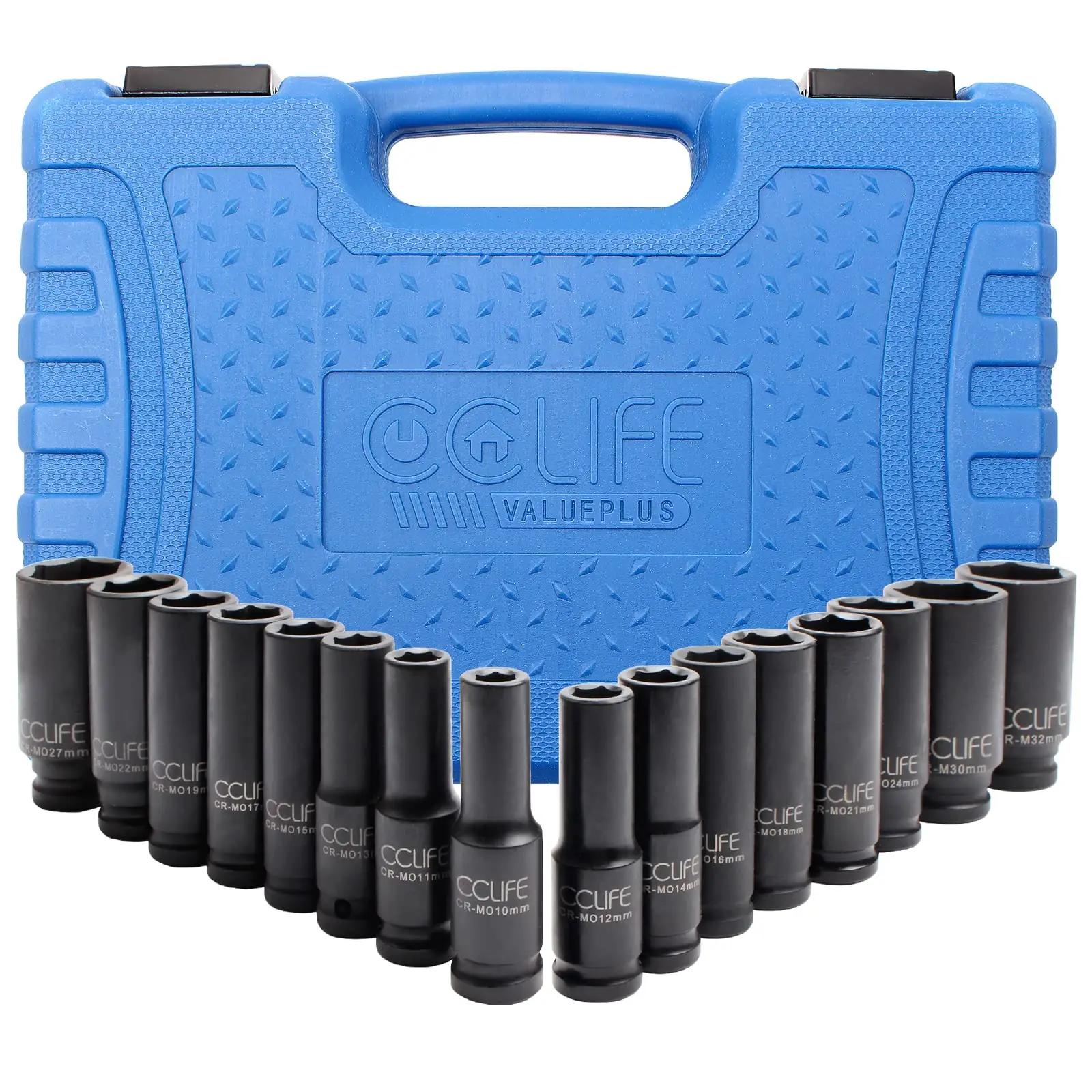 CCLIFE tugev Cr-Mo 16-osaline padrunvõtmete komplekt 10–32mm – pilt 6