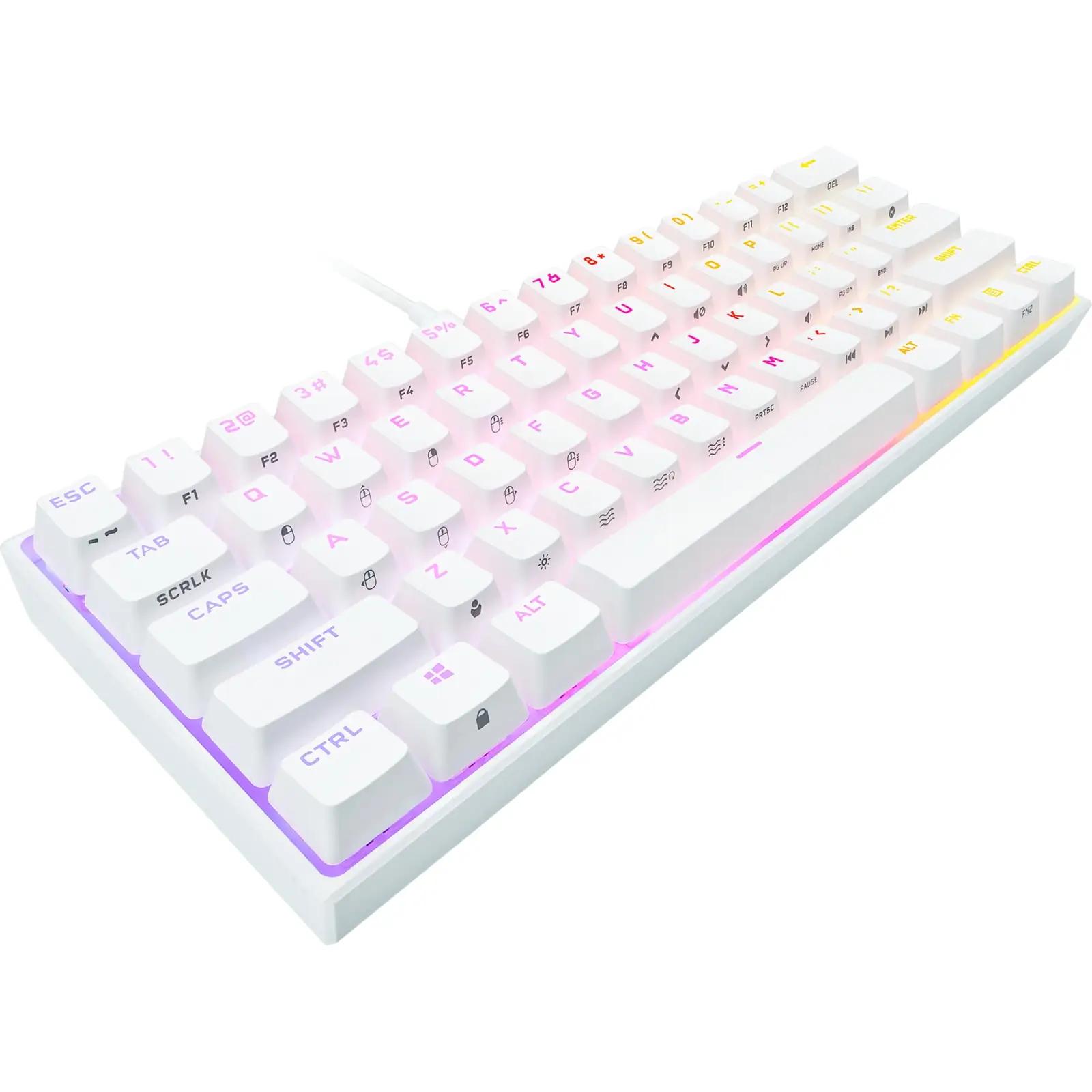 Corsair kerge PBT gaming-klaviatuur — vastupidav RGB ilu