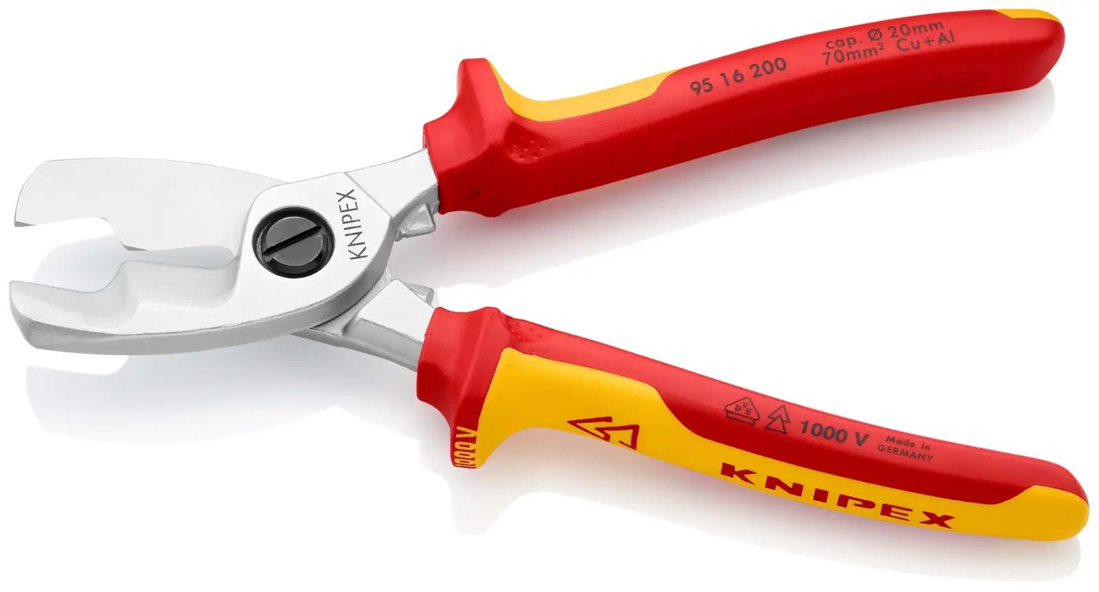 KNIPEX tugevast vaskist isoleeritud kaablikäärid – pilt 6