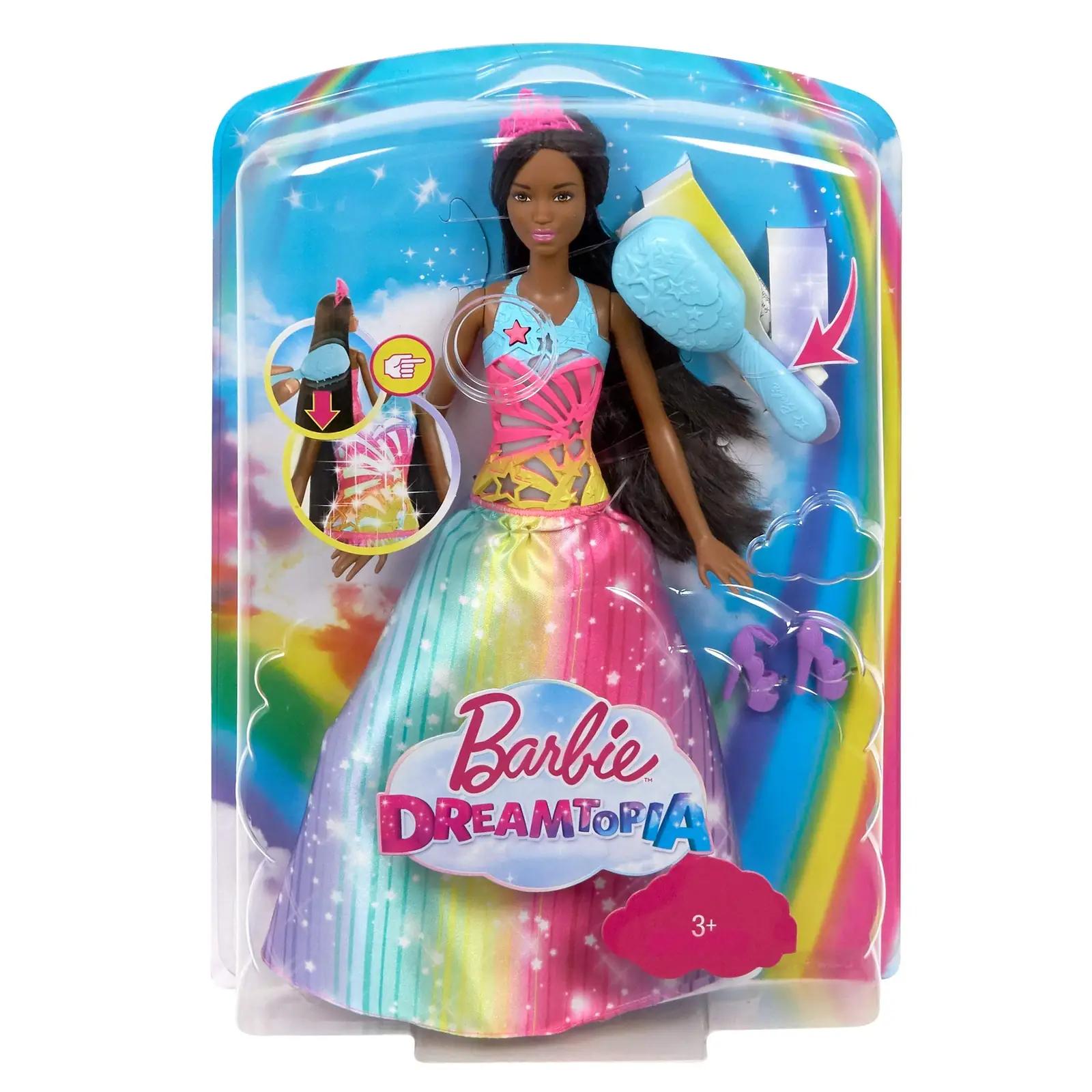 Barbie nukukomplekt – printsess juukseteemaline mänguasi, FRB13 – pilt 7